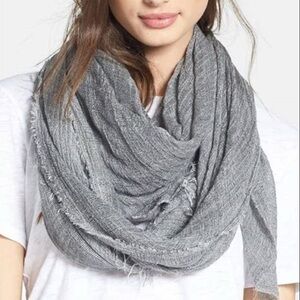 rag & bone Gray Buckley Scarf